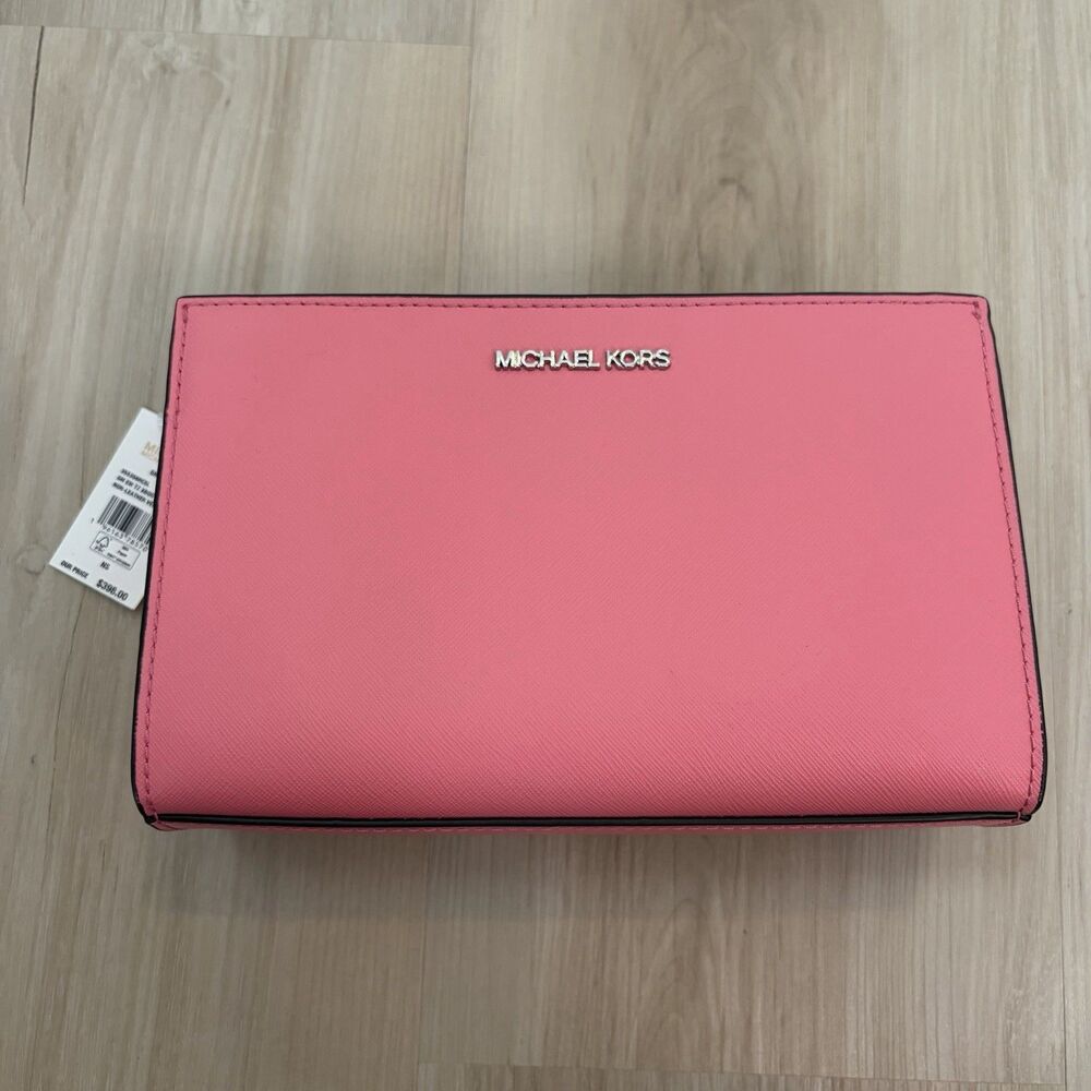 MICHAEL KORS  SHEILA SMALL EAST WEST SHOULDER CROSSBODY BAG TEA ROSE